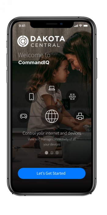 CommandIQ app Landing page